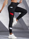 Sophie | Hoge taille contrastkleurige yogaleggings