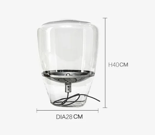 Norivelle – Scandinavian Glass LED Table Lamp