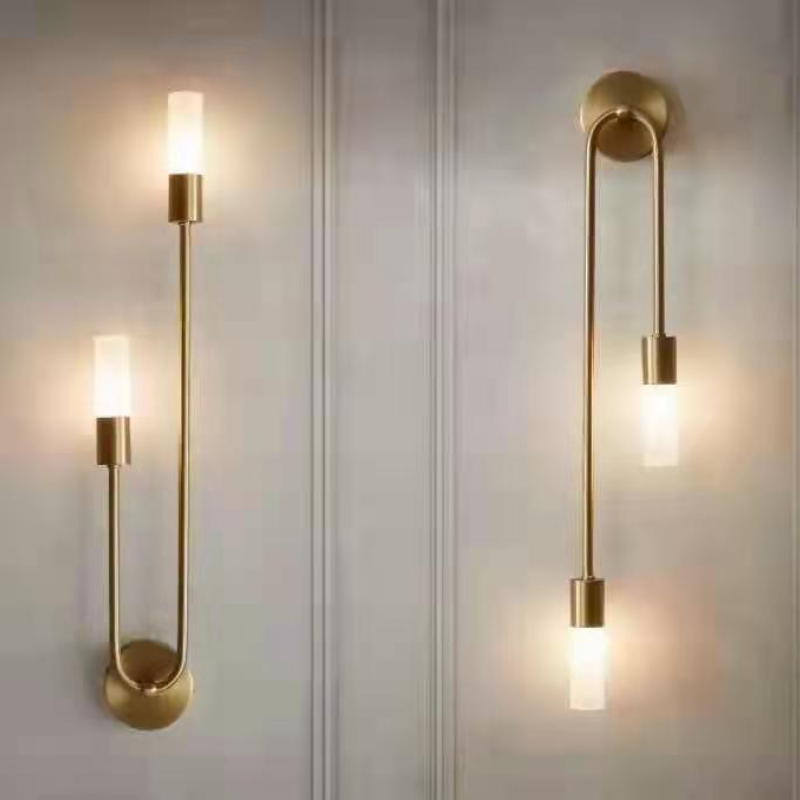 Mezara - Modern Gold LED Wall Sconce Set of 2
