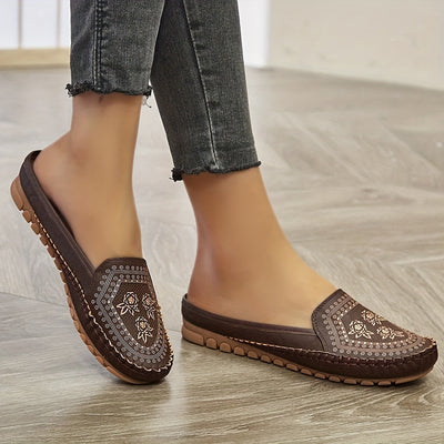 Joyce | Comfortable faux leather slippers