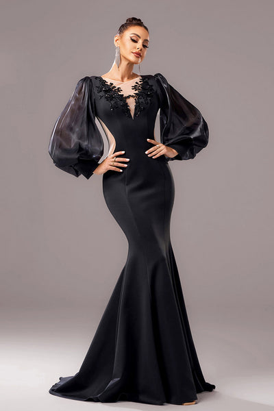 Celestine - Elegante Jurk met Sheer Mouwen