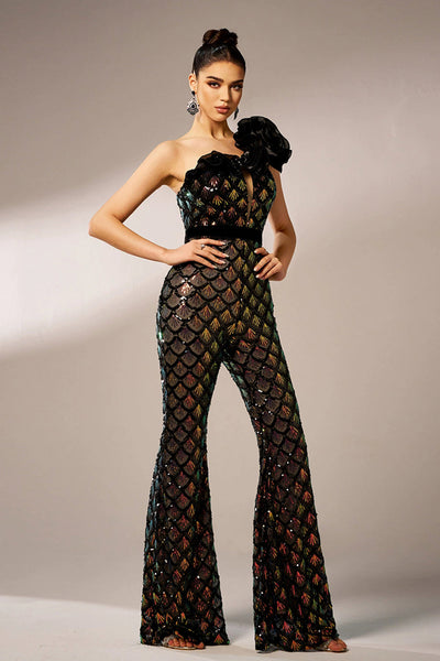Isabeau - Multicolor Sequin Jumpsuit