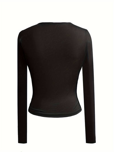 Julia | Long-sleeved top with a V-neck