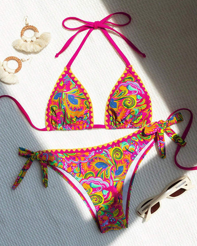 HARUNA | Bikini with colorful resort-style prints