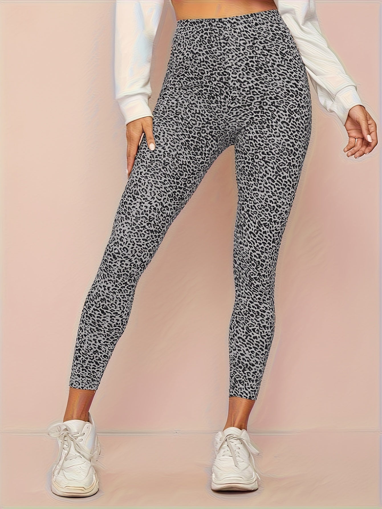 Luna | Leopard print high-waisted leggings