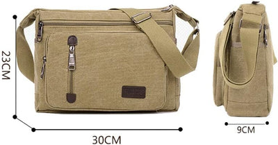 ClassicLine - Tijdloze Canvas Messenger Schoudertas