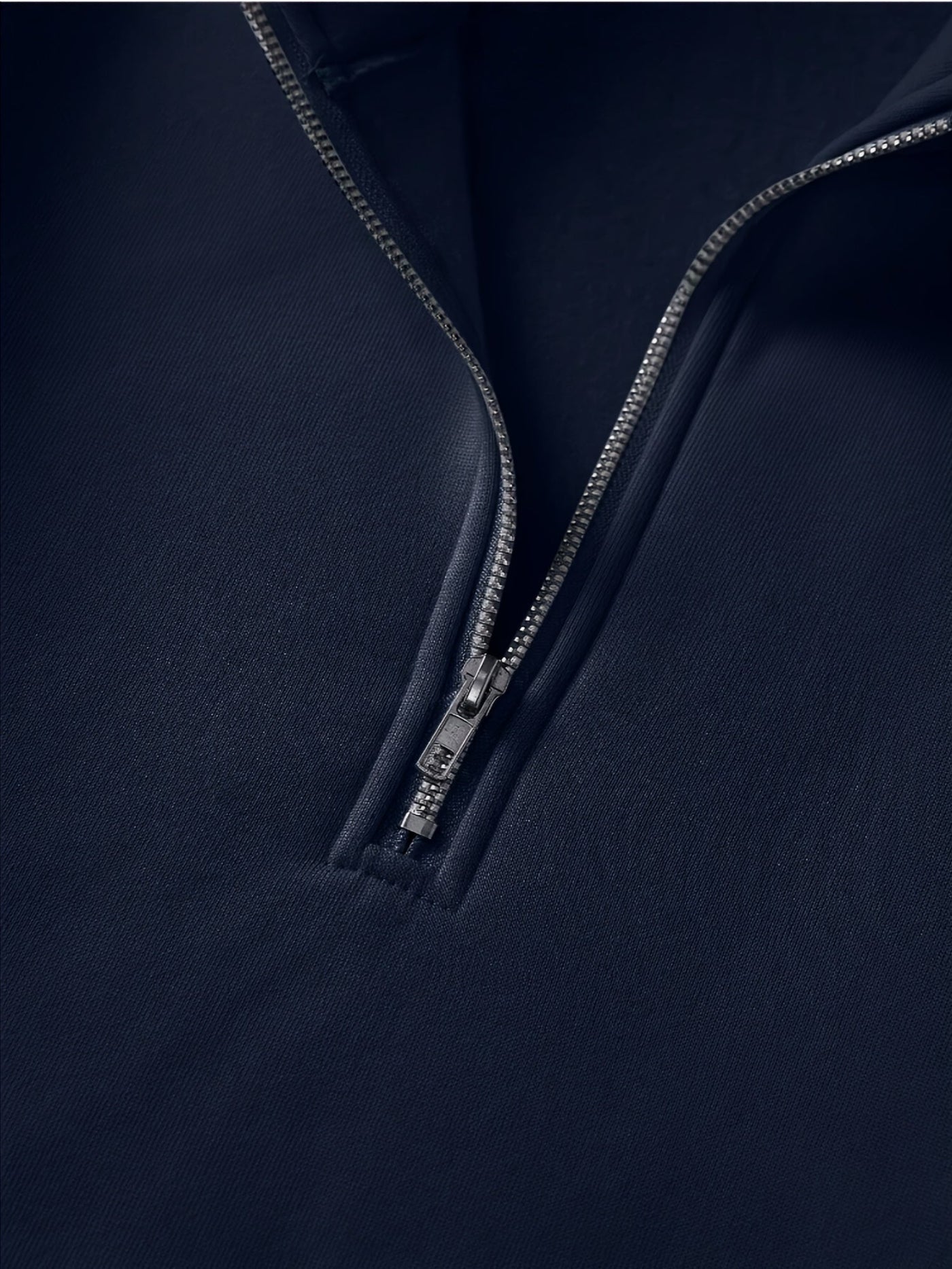 Mees | Casual sweatshirt met lichte stretch en kwart rits