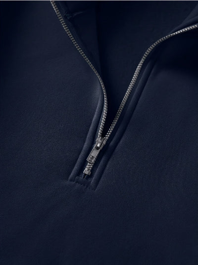 Mees | Casual sweatshirt met lichte stretch en kwart rits