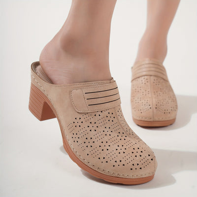 Nina | Dames sandalen met dikke hak