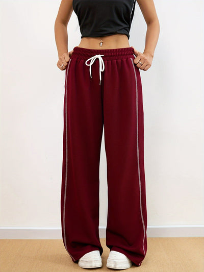 Nina | Dames casual wafelpatroon joggingbroek in effen kleur