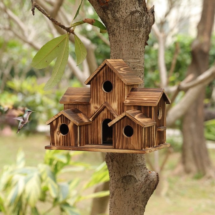 WillowNest functioneel houten vogelhuisje