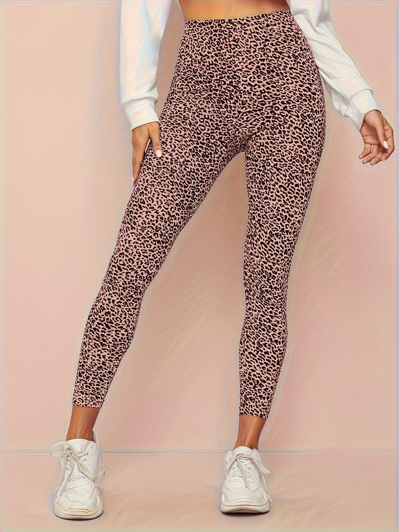 Luna | Leopard print high-waisted leggings