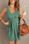 Elena - Groen Mouwloos Jurk