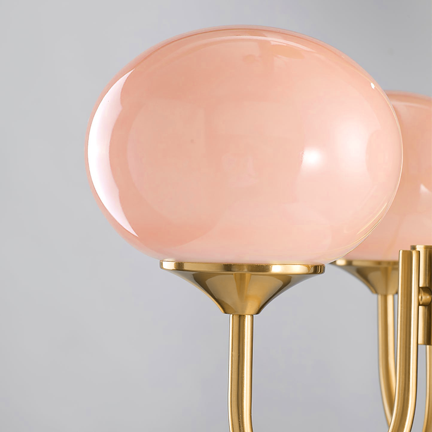 Piora - Pink Glass Bubble Chandelier