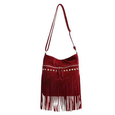 Alouette - Vintage Schoudertas met Kwastjes