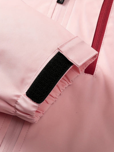 | Linde | Sportieve dames outdoorjas met capuchon in bijpassende kleuren en ritszakken