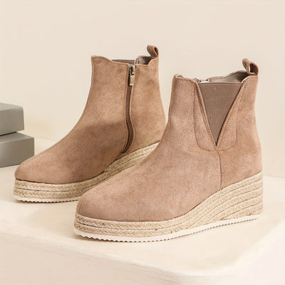 Noa | Trendy enkellaarzen met sleehak