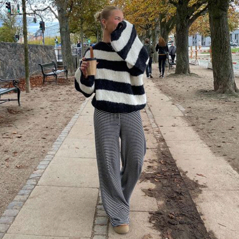 Isalie - Striped Lounge Pants