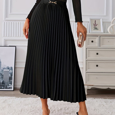 Elise | High-waisted skirt with a chain detail