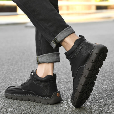 Floris | Solid color retro high-top boots