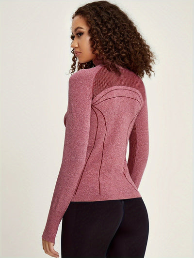 Sophie | Dames sportjack met lange mouw en streepdecoratie