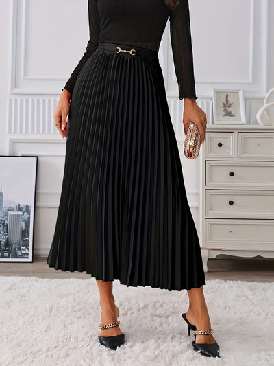 Elise | High-waisted skirt with a chain detail