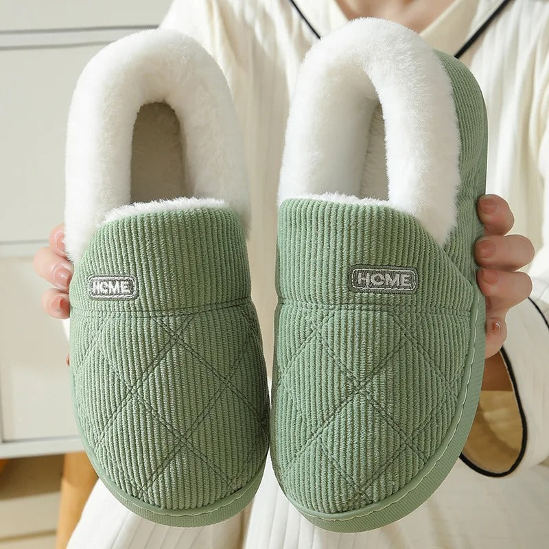 Mila | Warme dames pantoffels met dikke voering・Compact en comfortabel