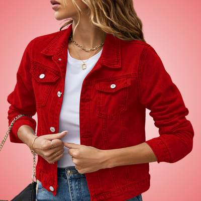 Zaira – Trendy Korte Denim Jas | Must-Have voor Elke Garderobe