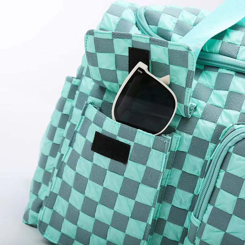 TrailBoard - Grote Duffelbag met Ruitpatroon voor Weekenders