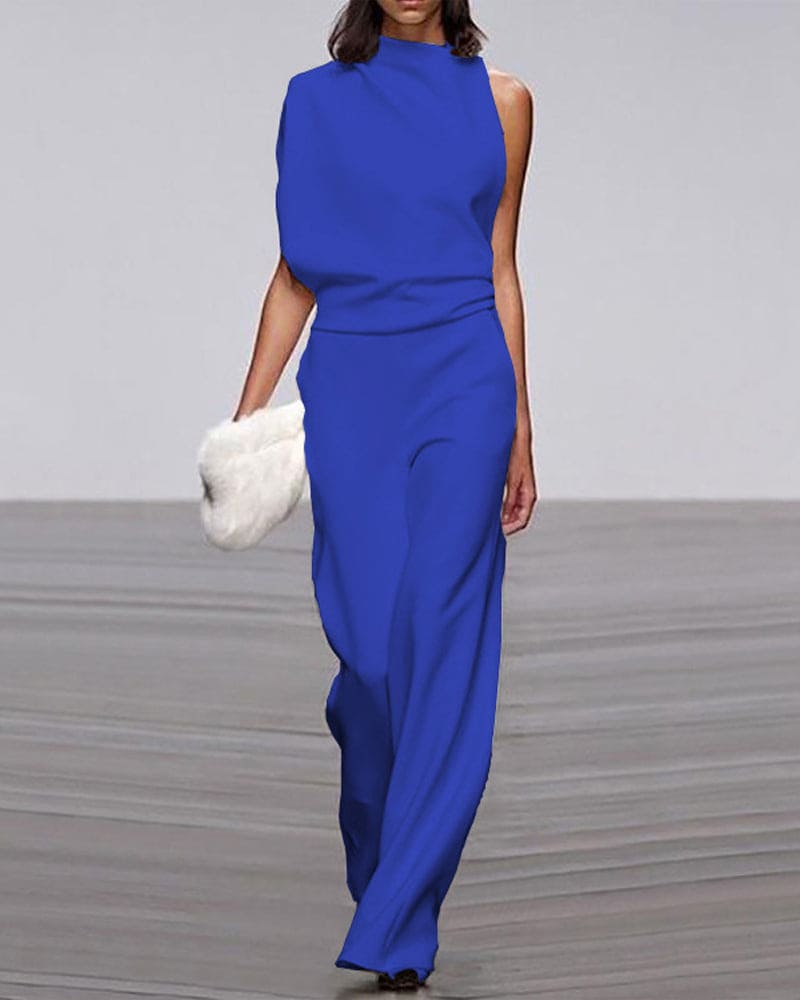 KATE | Stylish jumpsuit with a stand-up collar 