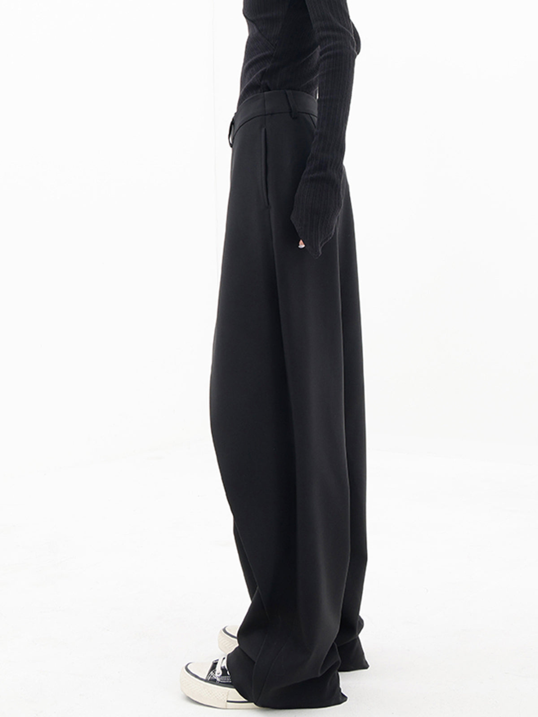 Flattering Asymmetrical Waist Women's Trousers