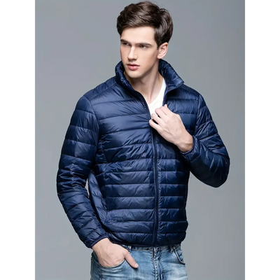 Kees - Lightweight warm jacket with zipper and stand-up collar