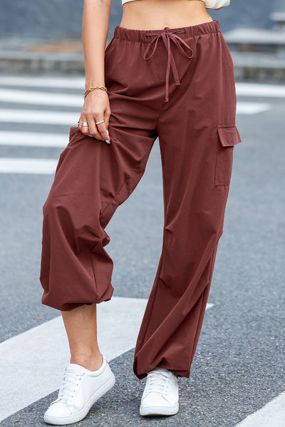 Elinor - Red Cargo Pants