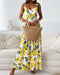 Madeline - Lange jurk met bloemenprint