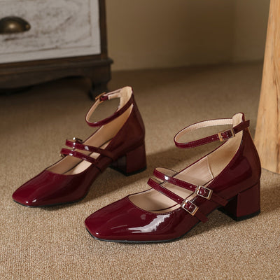 Elena | Elegant retro pumps with chunky heel