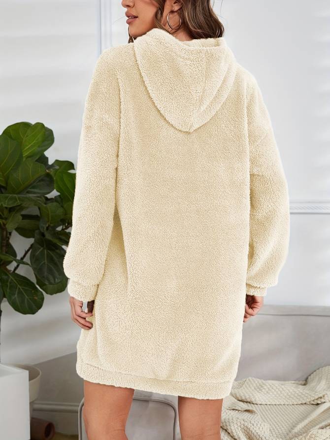 Lisa - Warm Teddy Autumn Hooded Sweatshirt for Women