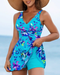 Fiora - Tankini met bloemenprint en bandjes