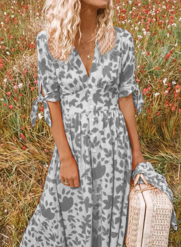 Nayara – Avondjurk met Print | Elegant, Opvallend & Verfijnd