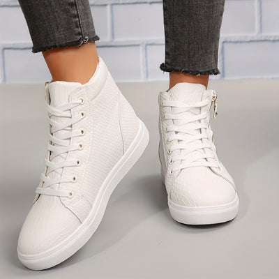 Sophie | Effen casual sneakers met rits