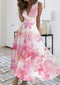 Jessie - elegante maxi-jurk met diepe V-hals