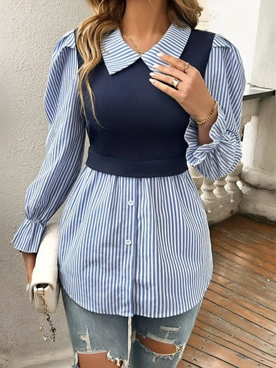 Caprice - Stijlvolle Blouse met Blokstrepen