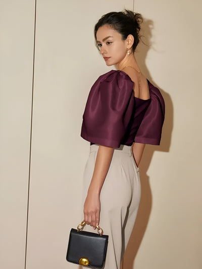 Bonnie - Slanke Blouse met Vierkante Hals