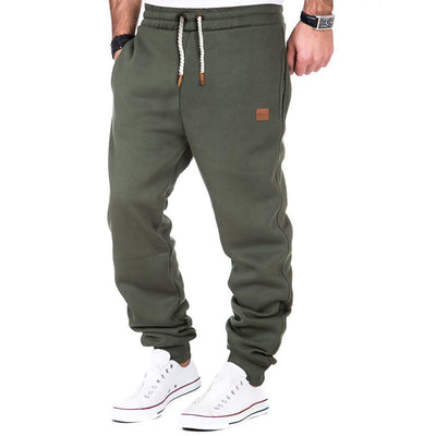 Max Comfort | Effen heren trainingsbroek met koord en elastiek in de taille