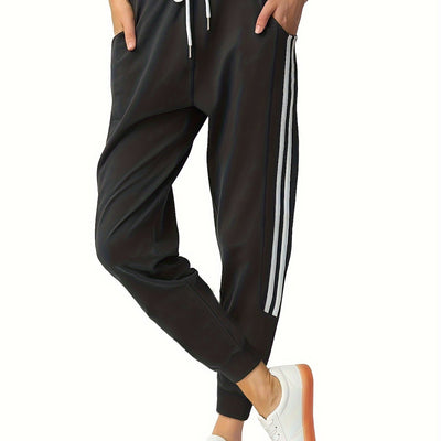 Nina | Dames polyester joggingbroek met trekkoord en zakken