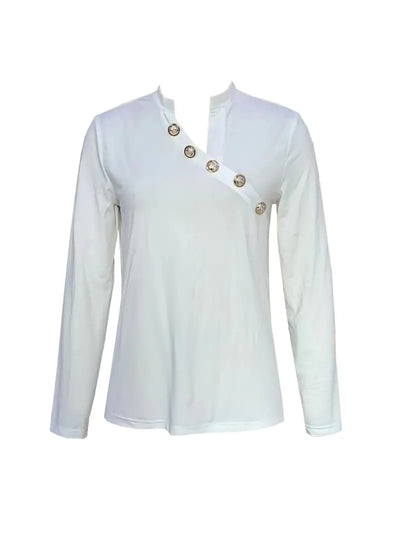 Finn | Blouse with asymmetrical buttons