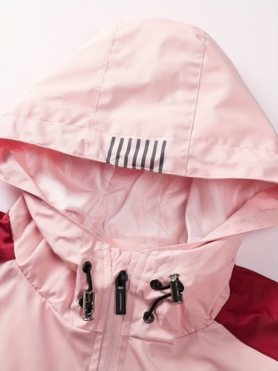| Linde | Sportieve dames outdoorjas met capuchon in bijpassende kleuren en ritszakken