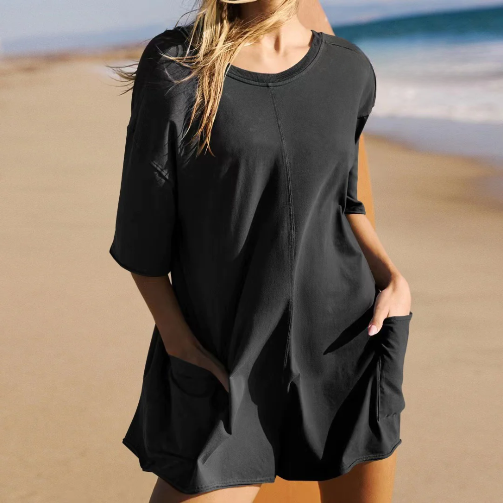 Gabi - Oversized Two-Sided Romper with Pockets