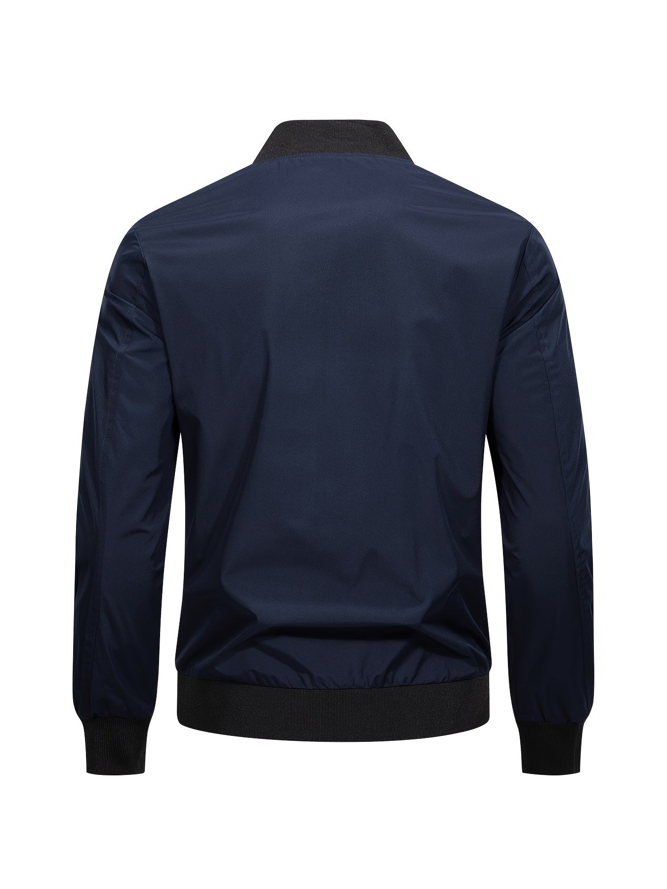Jasper | Plain bomber jacket with baseball collar