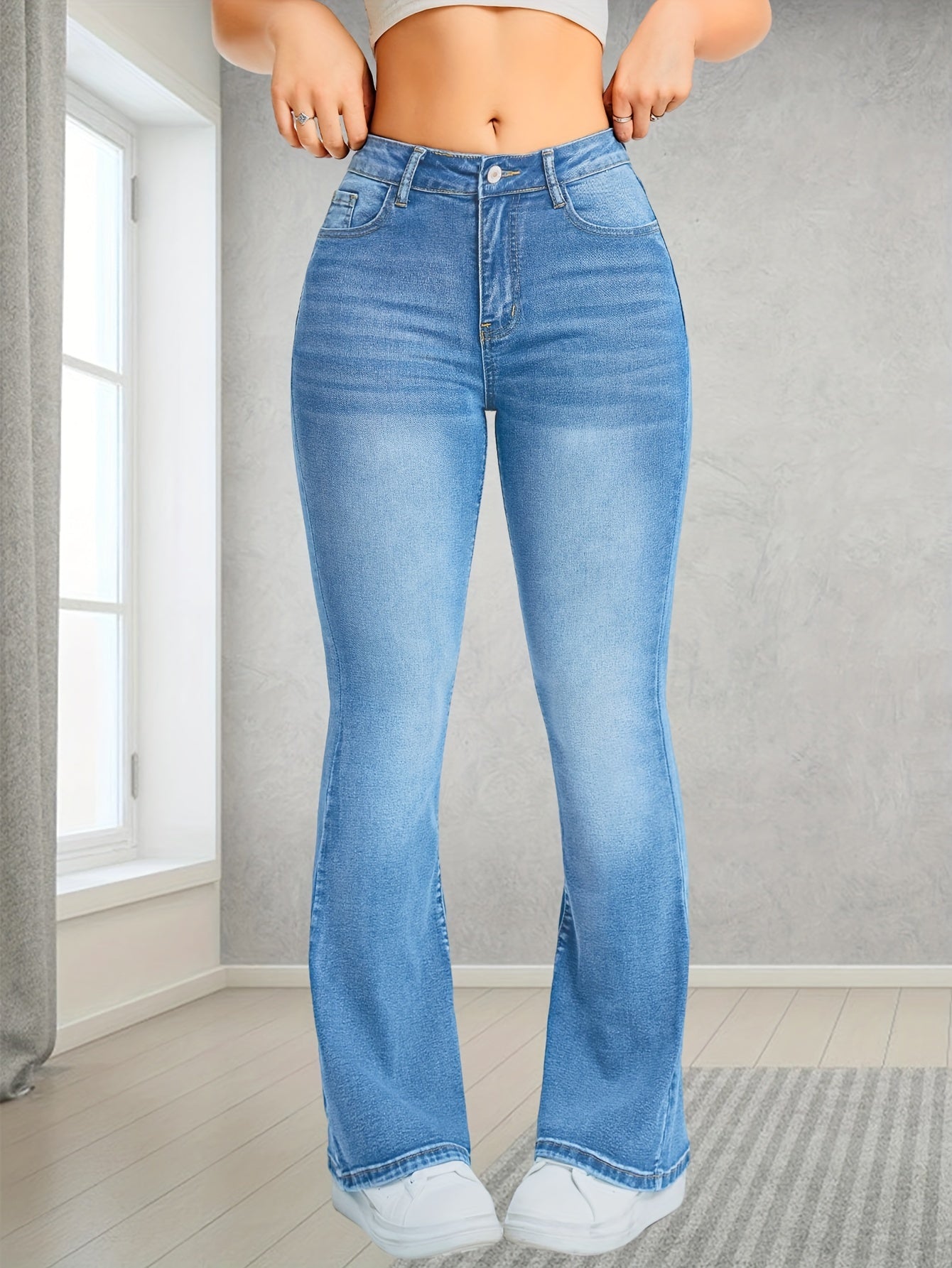 Marigold - Casual Bootcut Jeans with high waist