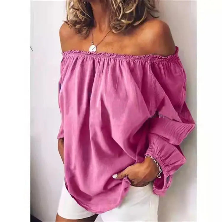 Kylie | Off-the-Shoulder Blouse with Elegant Balloon Sleeves 